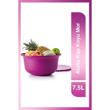 Tupperware Aloha Serisi Gıda Hazırlama ve Saklama Kabı Koyu Mor 7.5l