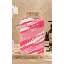 Sterk 1 Adet Pembe Premium Banyo Duş Kesesi Peeling Eldiveni %100 Natural Normal Ciltler Için