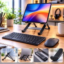 Jolita Samsung Galaxy Tab S10 Lite SM-X400 Uyumlu Ergonomik Tablet Çalışma Seti Stand+Klavye+Mouse