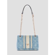 Guess Denim Logo Noelle Iı Kapaklı ÇANTA-DL967221
