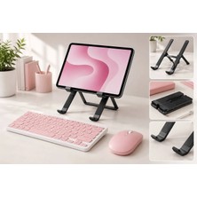 Jolita iPad Pro 11 4.nesil 2022 Uyumlu Ergonomik Tablet Çalışma Seti Stand+Klavye+Mouse