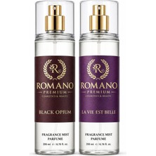 Romano La Vie Est Belle-Black Opium Ikili Set Vücut Spreyi 200 ml Kalıcı Yüksek Esans