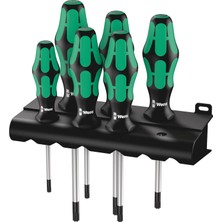 Wera 367/6 Tornavida Seti Kraftform Plus Torx + Raf, 6 Parça, 05028062001