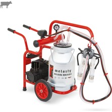 Melasty Junior Tekli İnek Süt Sağma Makinesi (Alüminyum Güğüm-Silikon Memelik) (Kuru Pompa)