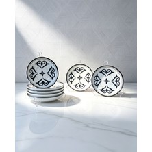 Ahenk Zühre Porselen 6 Lı Çay Tabağı