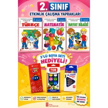 Ata Yayıncılık 2.sınıf Etkinlik Çalışma Yaprakları Seti (Boya Seti Hediyeli)