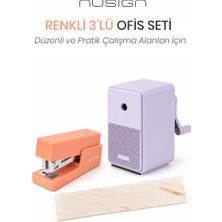 Nusign  Kalemtraş &zımba & Makas Kırtasiye Seti