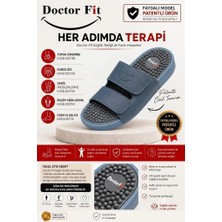 Doctor Fit 45 Numara Refleksoloji Rahatlatıcı,akapunktur Masaj Terliği Mavi Erkek Terliği