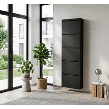 Homedora Arthur 5 Lı Siyah Ayakkabılık