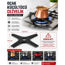 Öz Beyaz Eşya Sılverlıne - Ocak Izgara Cezvelik Cezve Küçültücü Siyah Emayeli