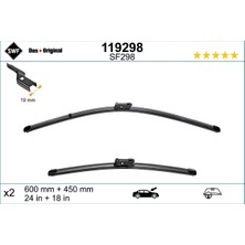 Valeo On Silecek Takim 600×450MM Side Lock (Fiat Bravo Alfa Romeo Giulietta Vw Caddy Skoda Superb Hyundai I30 Peugeot 308)