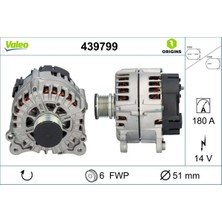 Valeo Alternator 12 V 180A Audi A4-A5-A6-Q5 2,0 Tdi Lin Uclu