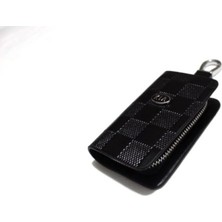 İdeal Aksesuar Kia Fermuarlı Deri Desenli Anahtarlık Kumanda Kabı Ithal Şık Car Keychain