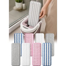 Omilife 8'li Mikrofiber Mop Yedek Bezi Vipset Pro Junior Uyumlu Yedek Temizlik Bezi VP-611