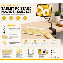 Jolita iPad 9.7 2017 5.nesil Uyumlutablet Pc Standı Kablosuz Klavye ve Mouse Ergonomik Çalışma Seti
