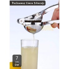 Jet's Home Limon Sıkacağı Paslanmaz Narenciye Sıkacağı Çelik Mandalina Sıkacağı 22 cm