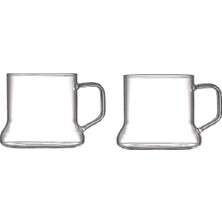 Lotus Two-For-One Cam Çay Kupası 250ML 2li Set