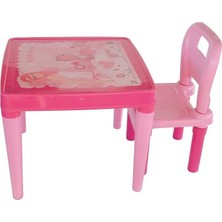 Pilsan Hobby 2 Sandalyeli Oyun ve Aktivite Masası - Pembe