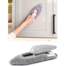 Omilife Mikrofiber Bezli El Mopu El Tipi Cam Silme Aparatı Çok Amaçlı Yüzey Temizleme Mopu
