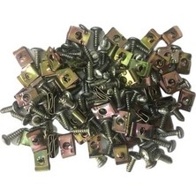 GMS Motosiklet Kaporta Vidası Klips Seti 100 Lü Set 4.2 x 16 mm