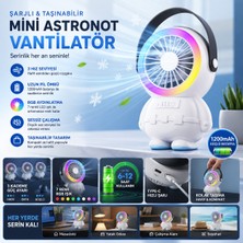 Tirbün Fan El Tipi Soğutucu Vantilatör Taşınabilir 1500 Mah Şarjlı Çok Güçlü Soğutma