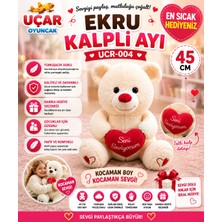 Marka Uçar Oyuncak Pk 25 45 cm Ekru Kalpli Ayı UCR-004