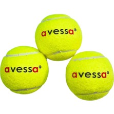 Avessa Tenis Topu, 3'lü Paket, Hoby ve Amatör Kullanım, Sarı, TT-100