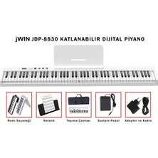 Jwın JDP-8830 88 Tuşlu Piyano, Beyaz
