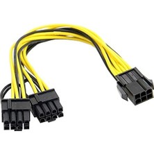 4302 Pci E 8 Pin (6+2) 2x Pci-E Ekran Kartı Power Çoklayıcı Kablosu
