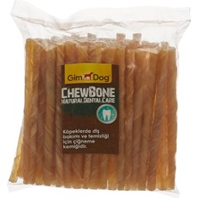 Gimdog Mordimi Köpekler Için Burgu Çubuk Kemik, Çiğneme Kemiği, Naturel, 50'li, 300 gr