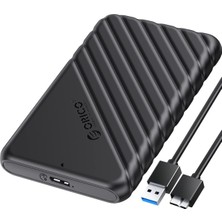 2.5 Inç HDD SSD Harici Slim Harddisk Kutusu 2020U3-BK Siyah
