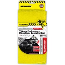 Automix Yüksek Performanslı Mikrofiber Temizlik Bezi 50X50 cm / Araç ve Ev Için Etkili Temizlik