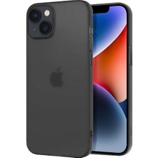 iPhone 14 Slimfy Ince Saydam Kılıf (Siyah)