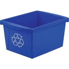 Storex 4 Galon (15 L) Geri Dönüşüm Kutusu, 33 x 28 x 28 Cm, Mavi (61505A06C)