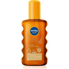 Nıvea Sun Karoten Özlü Yoğun Bronzlaştırıcı Güneş Yağ Sprey 200ML, E Vitamini,doğal ve Al