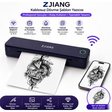 Netum Zjiang Bluetooth Taşınabilir Profesyonel Dövme Şablonu Tattoo Yazıcısı Termal Yazıcı