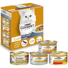 Gourmet Gold Çifte Lezzet Karışık Kedi Yaş Maması 24X85 gr