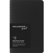 Moleskine Smart Cahier Not Defteri 2'li Set Cep Boy Siyah