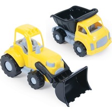 Dolu Jumbo Ikili Kamyon-Dozer Set 6144
