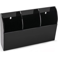 Tv &amp; Klima Kumanda Organizer (Siyah 3 Kumanda Kapasiteli)