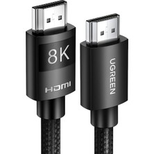 8k HDMI 2.1 Kablo Desteği HDR10 Earc Ps5 Için 3D Xbox S Monitör Vb 1m Gri
