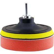 Glaswen 3'lü Set Oto Araç Araba Pasta Cila Polisaj Süngeri + 115 mm Taban + Matkap Adaptörü Par