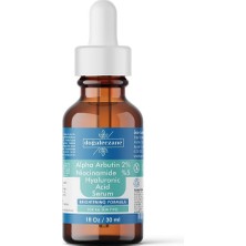 Doğal Eczane Lekeli Ciltler Için Aydınlatıcı Yüz Serumu Niacinamide 5% + Alpha Arbutin 2% Hya