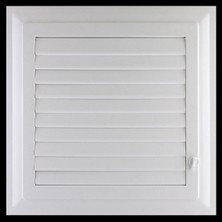 BADEM10 Menfez Banyo Wc Tuvalet Havalandırma Plastik Panjur Beyaz 45X55 cm