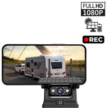 Obus Solar Şarjlı Wireless Karavan Geri Görüş Kamerası 1080P - Premium