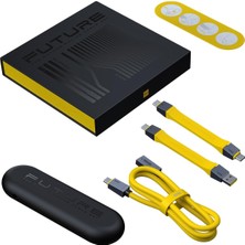 The Future 4-In-1 Usb-C To Usb-C Modüler Uzayabilen 1m 40GBPS 8k Destekli 240W Pd 3.1 Usb4 Süper H