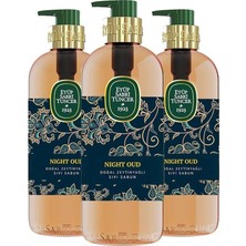 Paket 500 ml Night Oud Kiraz Çiçeği Zeytinyağlı Beyaz Sabun Çeşme Limonu ve Rosie