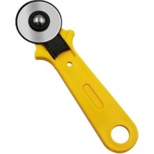 Kırkyama Patchwork Makası Bıçağı 45 mm Sarı Döner Rulet