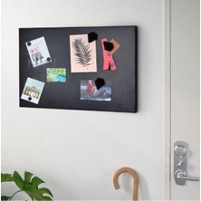 Dünya Magnet Mıknatıslı Pano Siyah 50X32 cm Dekoratif Metal Magnet Panosu