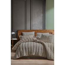 Elart Velvet Comfort Set Uyku Seti Çift Kişilik Kadife 3 Parça (230X220 Cm)I Deve Tüyü